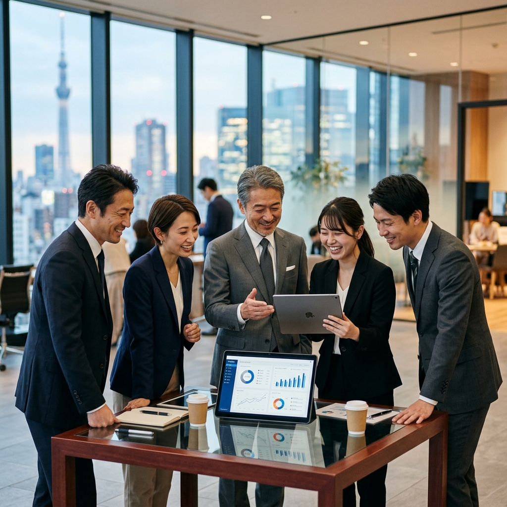 Japanese Business Team